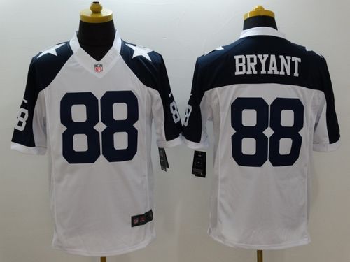 Cowboys #88 Dez Bryant White Thanksgiving Throwback Stitched Limited Nike Jersey - Zenithce
