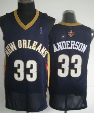 New Orleans Pelicans #33 Ryan Anderson Navy Blue Swingman Jersey - Zenithce