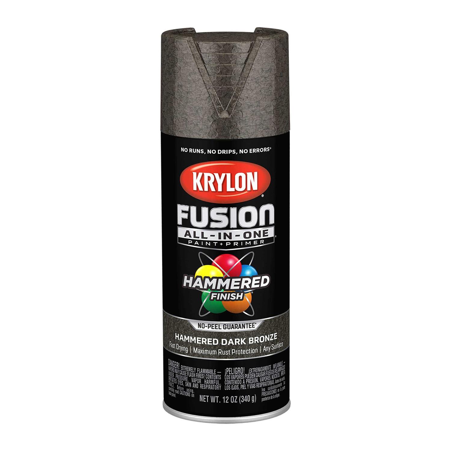 Krylon Fusion All-In-One Hammered Spray Paint & Primer K02786007 - Zenithce