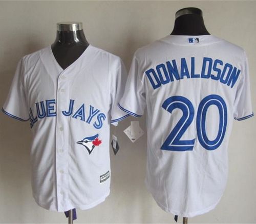 Blue Jays #20 Josh Donaldson White New Cool Base Stitched Jersey - Zenithce