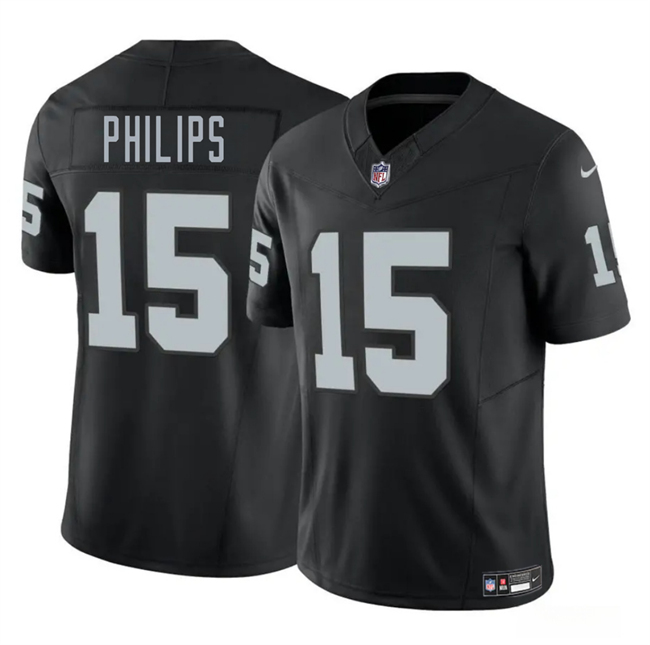 Las Vegas Raiders #15 Kyle Philips Black 2025 F.U.S.E. Vapor Stitched Jersey - Zenithce