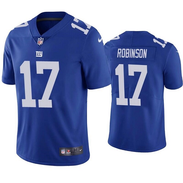 New York Giants #17 Wan'Dale Robinson Blue Vapor Limited Stitched Jersey - Zenithce
