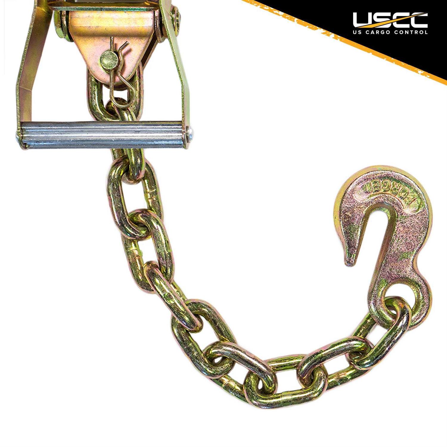 Us Cargo Control Side Mount Wheel Net with Ratchet and Chain Extension - Zenithce