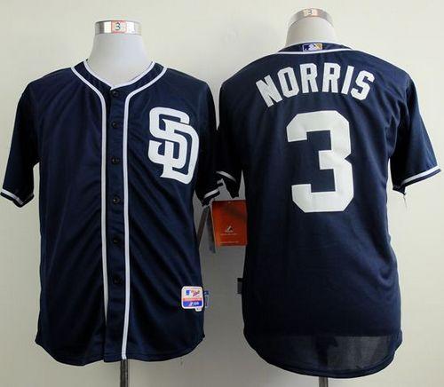 Padres #3 Derek Norris Navy Blue Cool Base Stitched Jersey - Zenithce