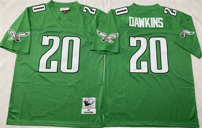 Philadelphia Eagles #20 Brian Dawkins Kelly Green Throwback Stitched Football Jersey - Zenithce