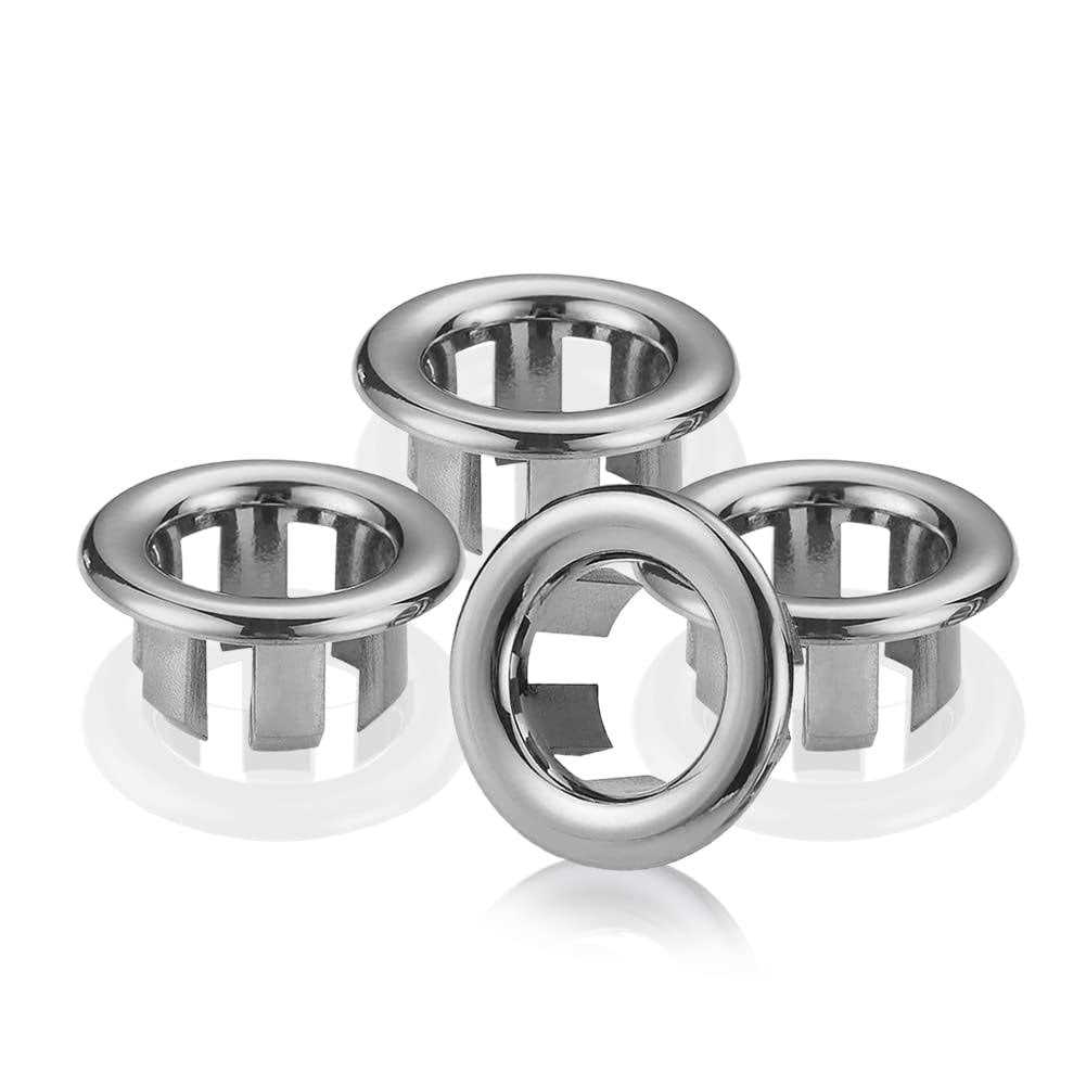 skypia 4 Pcs Sink Overflow Ring Set Bathroom Accessary Kitchen Bathroom Sink Basin Overflow Cover Vanity Sink Overflow Cover - Zenithce