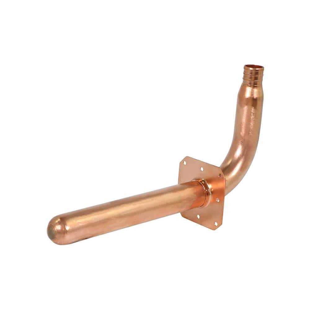 The Plumber’s Choice 8 in. x PEX Copper Stub Out 90° Elbow with Wall Flange - Zenithce
