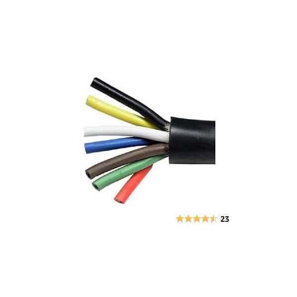 TTP Heavy Duty 14 Gauge 7 Way Conductor Wire RV Trailer Cable Cord - Zenithce