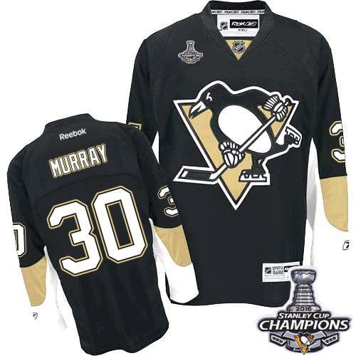 Penguins #30 Matt Murray Black Home 2016 Stanley Cup Champions Stitched Jersey - Zenithce