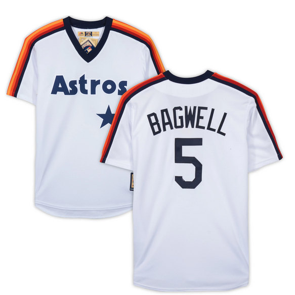 Houston Astros #5 Jeff Bagwell White Stitched Jersey - Zenithce