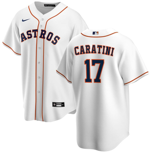 Houston Astros #17 Victor Caratini White Cool Base Stitched Jersey - Zenithce