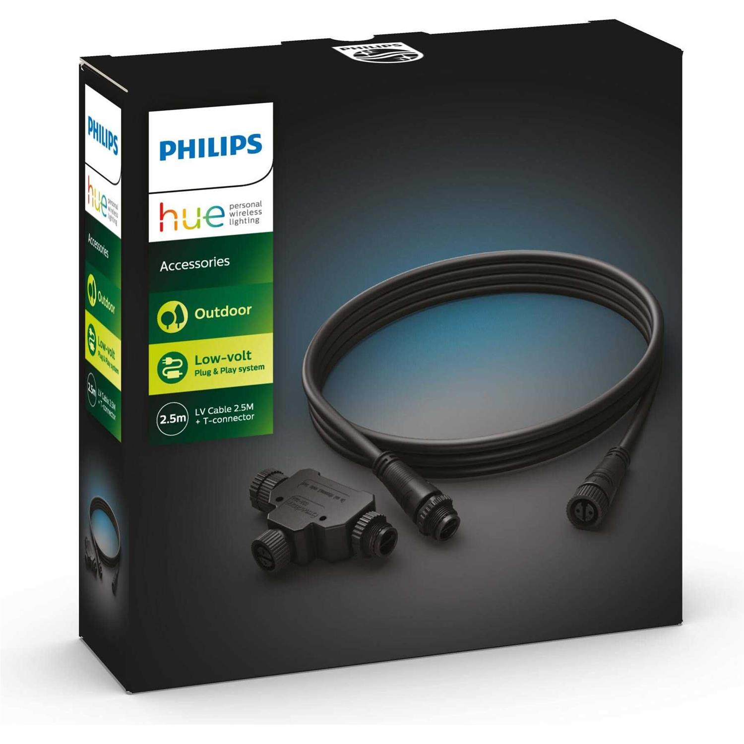 Philips Home Power 3 Outlet Braided 8ft Extension Cord - Zenithce
