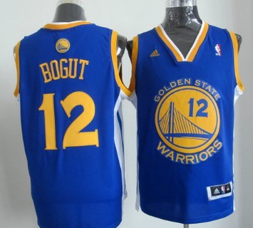 Golden State Warriors #12 Andrew Bogut Revolution 30 Swingman Blue Jersey - Zenithce