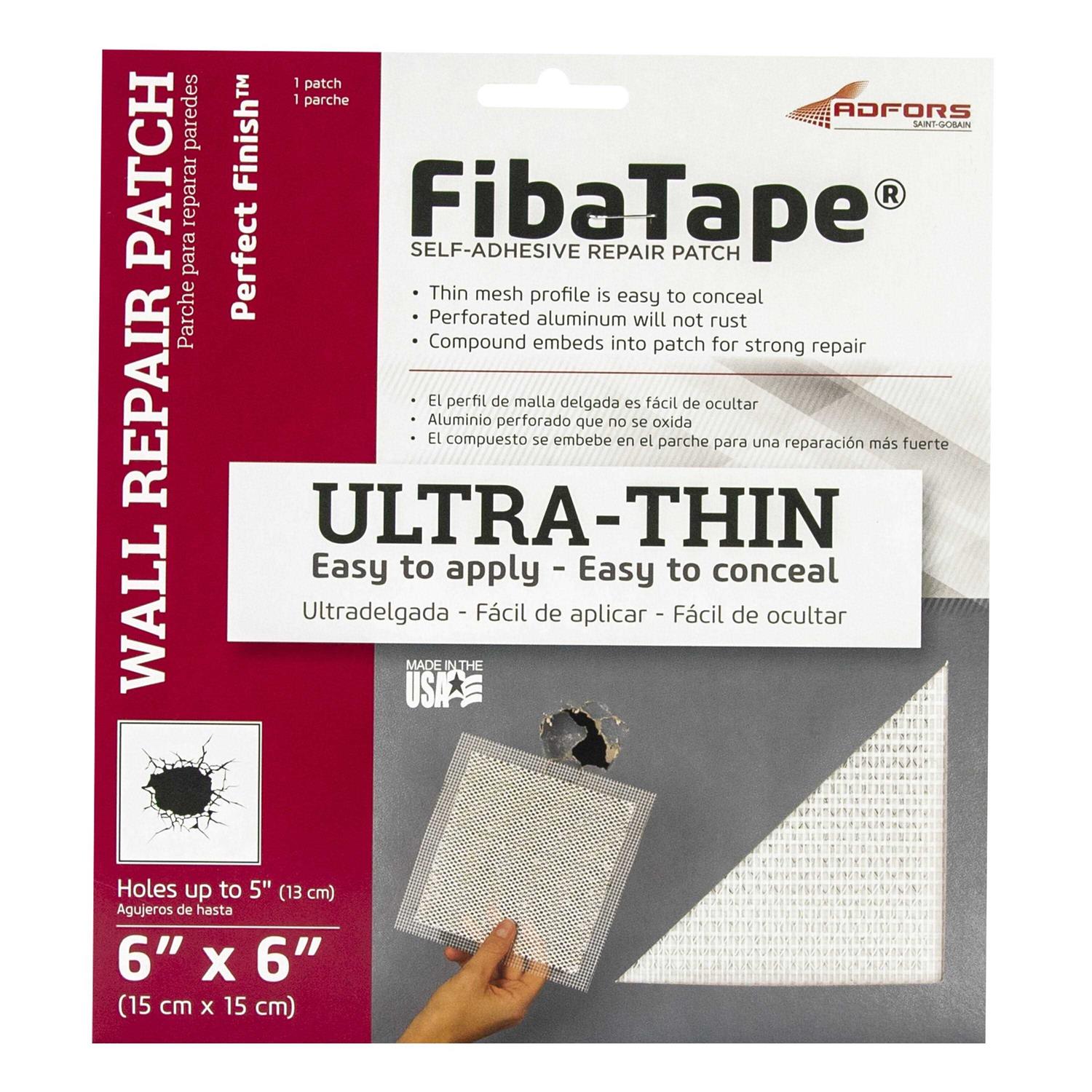 Saint-Gobain ADFORS FibaTape Perfect Finish Self-Adhesive Wall Repair Patch - Zenithce