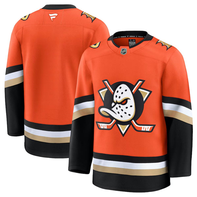 Anaheim Ducks Blank Orange 2024-25 Home Stitched Jersey - Zenithce