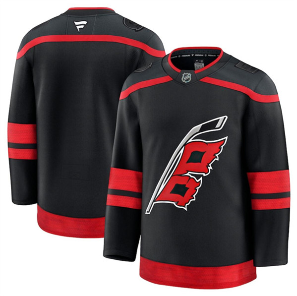 Carolina Hurricanes Blank Black 2024-25 Home Stitched Jersey - Zenithce