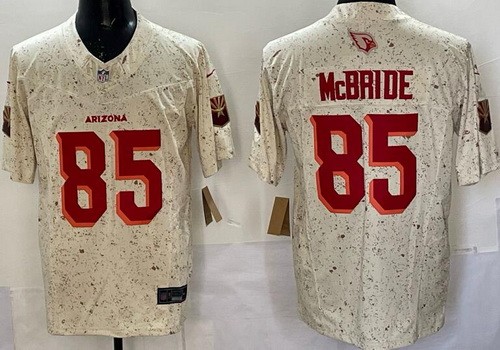 Arizona Cardinals #85 Trey McBride Limited Cream Rivalries FUSE Vapor Jersey - Zenithce