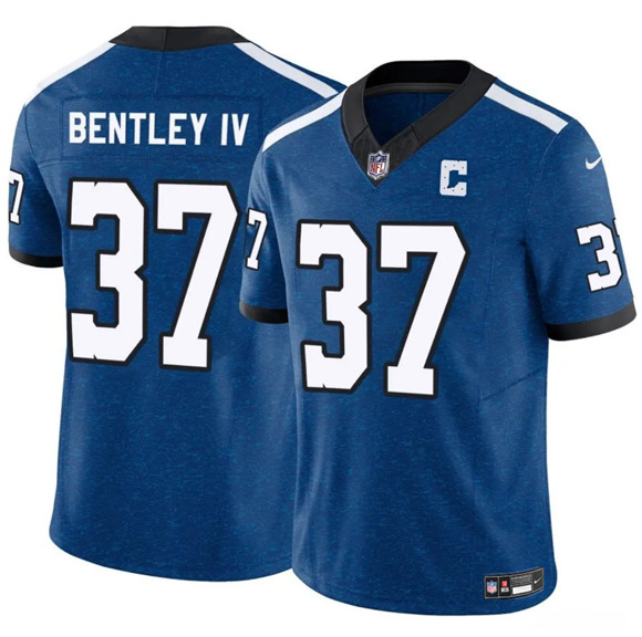 Indianapolis Colts #37 Ulysses Bentley IV Blue 2025 F.U.S.E. Throwback Vapor Limited Football Stitched Jersey - Zenithce