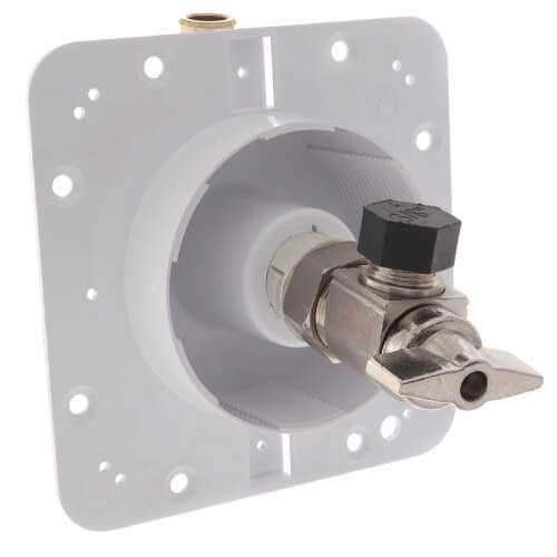 Sioux Chief 698-A11-XR 1/2 F1807 PEX Inlet x 3/8 OD Compression Outlet OmniPanel Dual Valve Access Panel - Zenithce