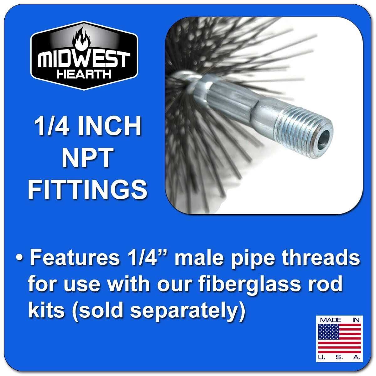 Midwest Hearth Wire Chimney Cleaning Brush - Zenithce