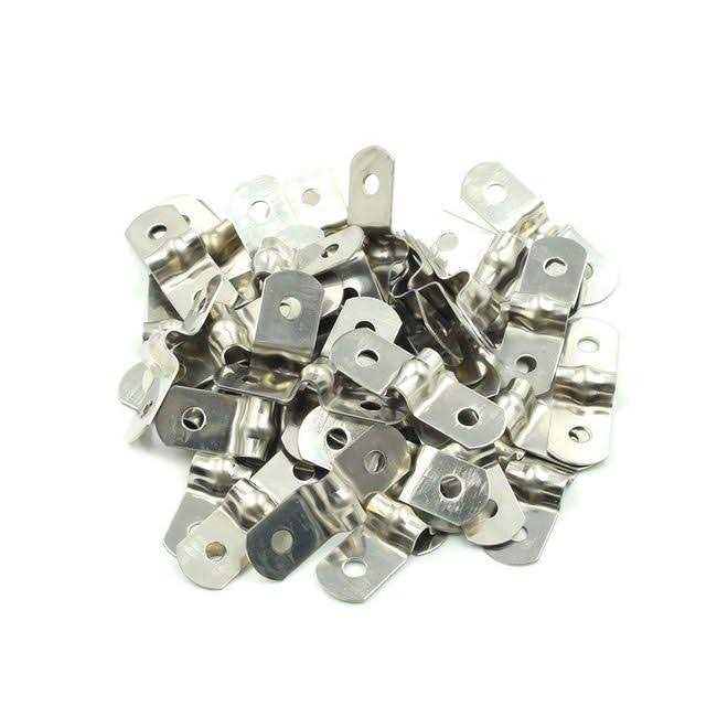 Sydien 4Pcs Stainless Steel Brushed Finish Wardrobe Pipe Bracket - Zenithce