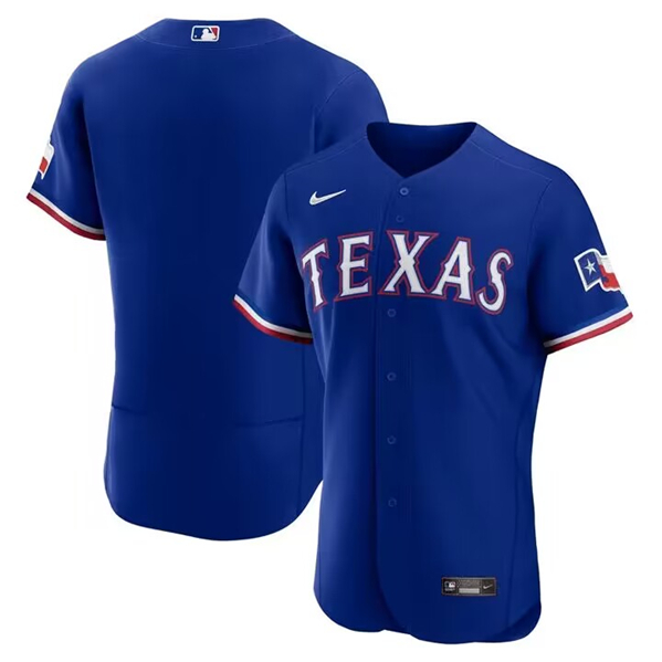Texas Rangers Blank Royal Flex Base Stittched Jersey - Zenithce