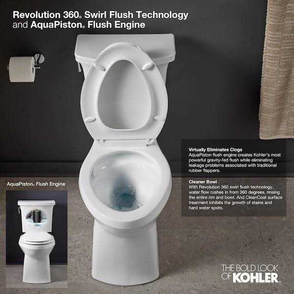 Kohler Caxton White Undermount Rectangular Transitional Bathroom Sink - Zenithce