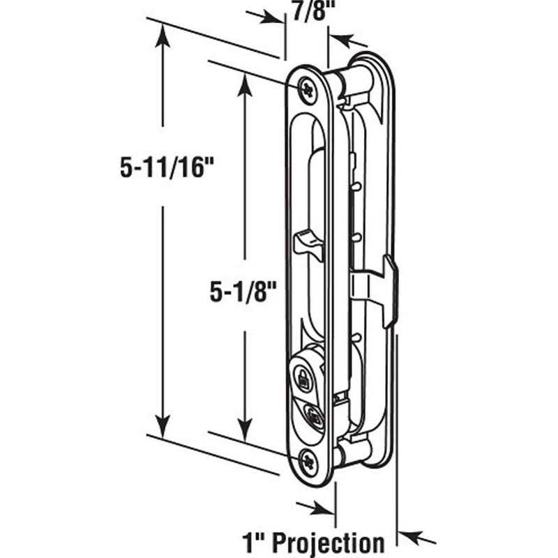 Prime-Line Sliding Patio Door Wood Pull C 1034 - Zenithce