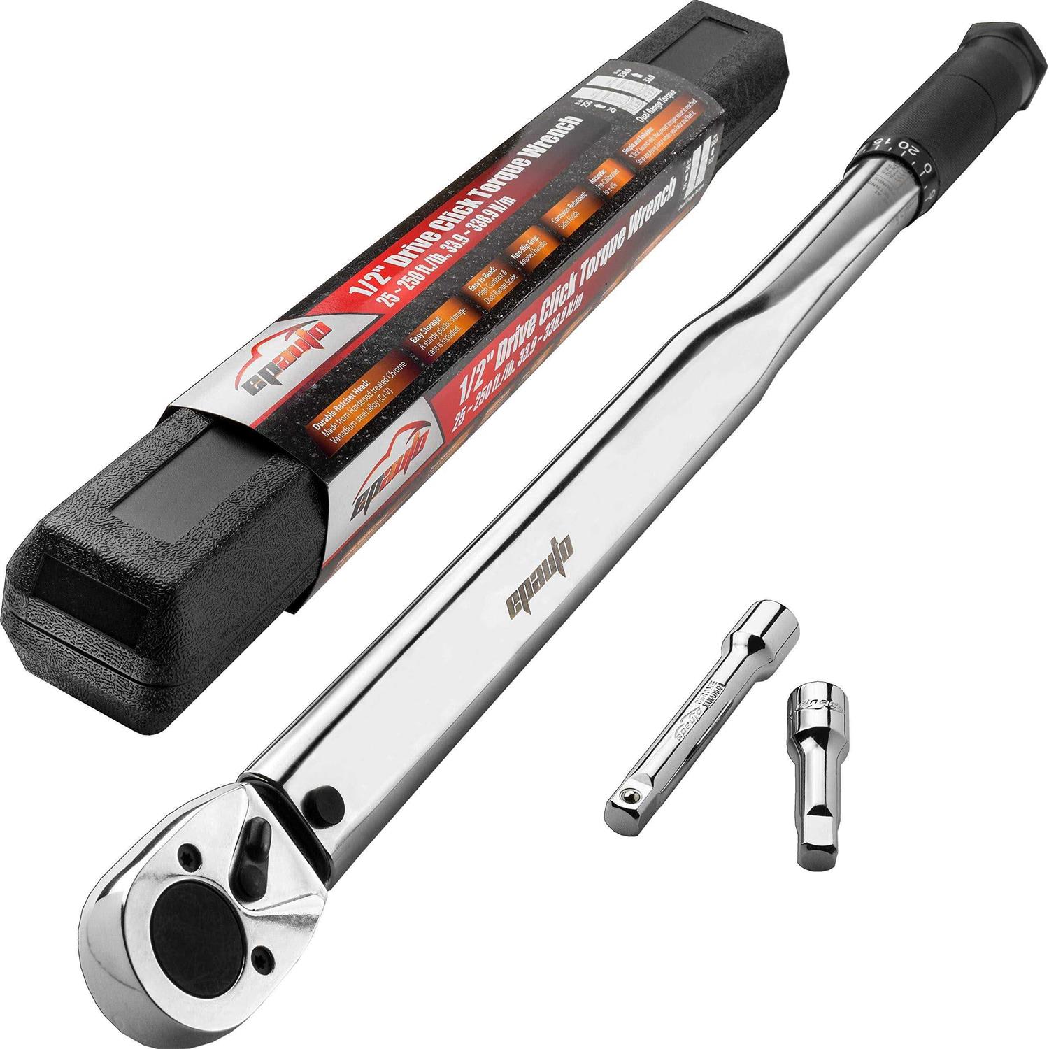 Epauto 1/2-inch Drive Click Torque Wrench 10~150 ft./lb - Zenithce