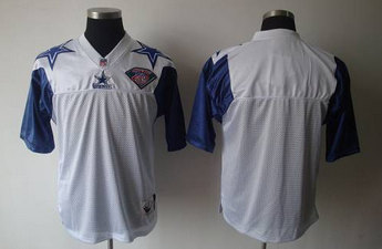 Dallas Cowboys Customized White Mitchell And Ness 75th Stitched Jersey - Zenithce