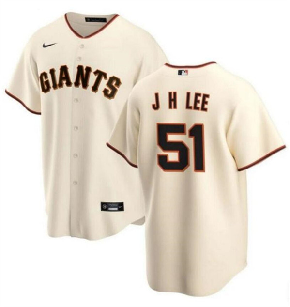San Francisco Giants #51 Jung Hoo Lee Cream Cool Base Stitched Jersey - Zenithce