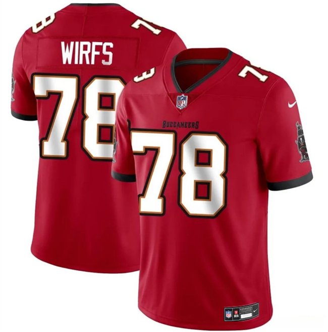Tampa Bay Buccaneers #78 Tristan Wirfs Red 2025 Vapor Limited Stitched Jersey - Zenithce