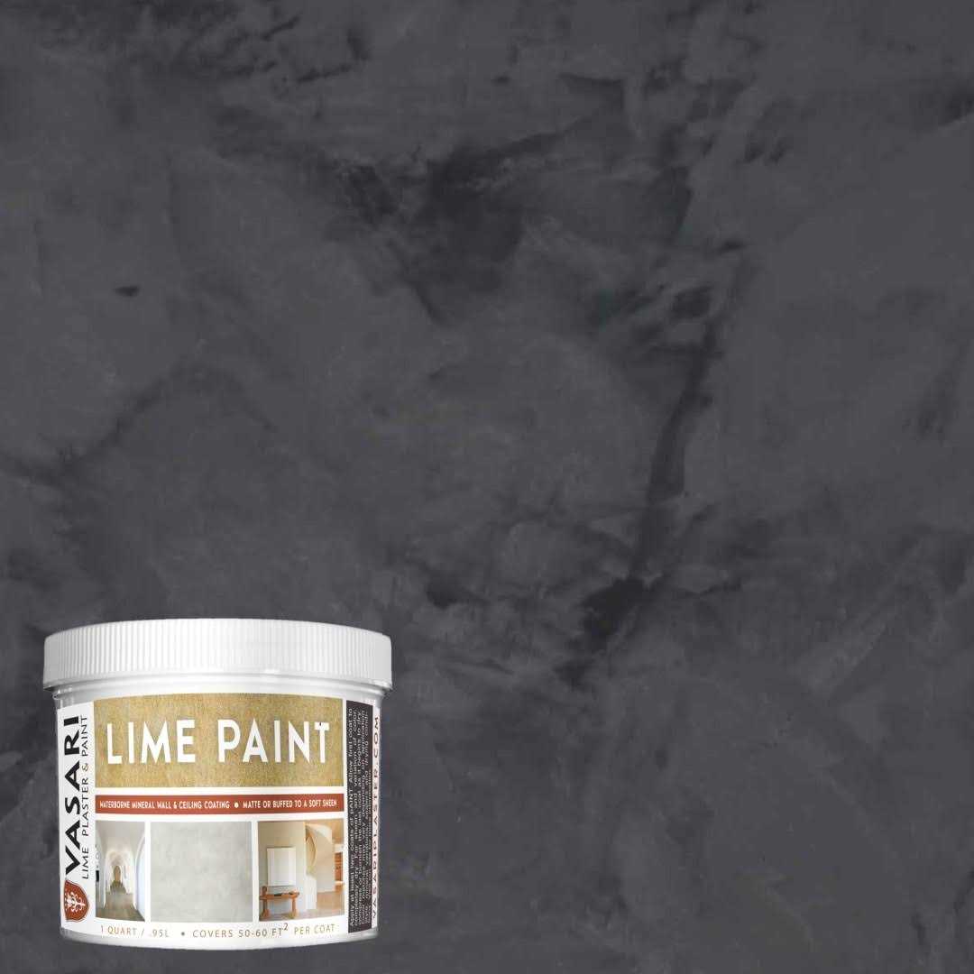 Vasari Flat Carbon Black #27 Lime Interior Paint LP1W-27 - Zenithce