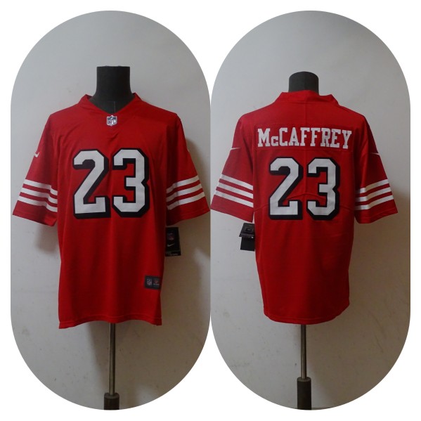 New England Patriots #23 Christian McCaffrey 2022 Red Vapor Untouchable Stitched Jersey - Zenithce