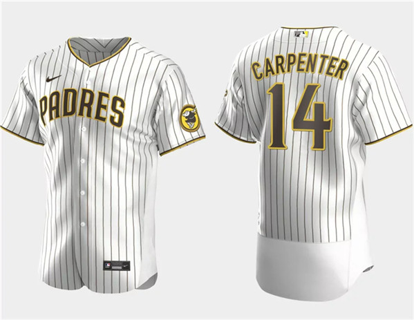 San Diego Padres #14 Matt Carpenter White Flex Base Stitched Jersey - Zenithce