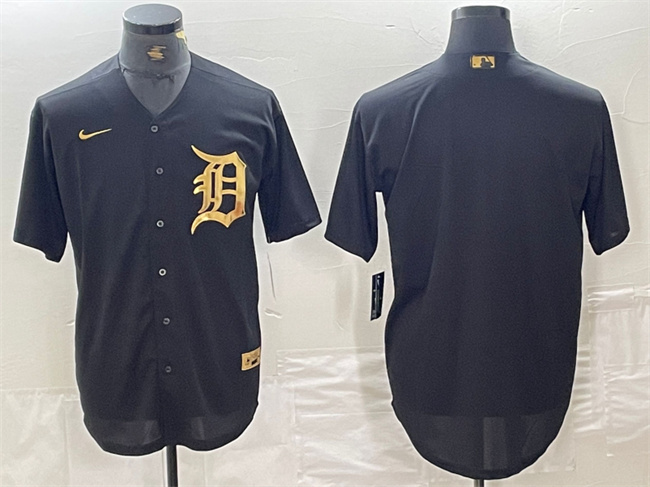 Detroit Tigers Blank Black Cool Base Stitched Jersey - Zenithce