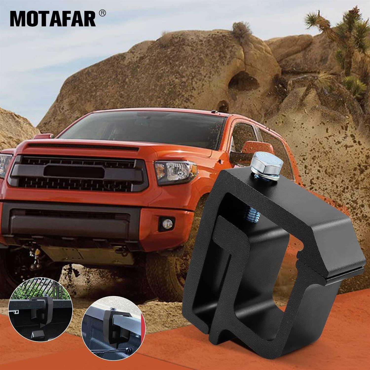 MOTAFAR Mounting Clamps Ladder Rack Clamps Truck Cap Topper Camper Shell Heavy Duty for CHEVY Silverado Sierra 1500/2500/3500 - Zenithce