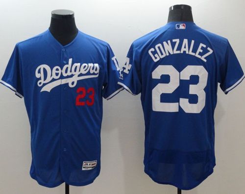 Dodgers #23 Adrian Gonzalez Blue Flexbase Authentic Collection Stitched Jersey - Zenithce