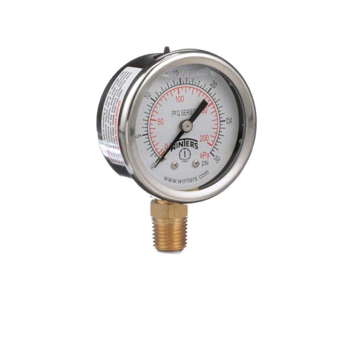 Winters PFQ807LF Gauge Pressure 0 to 300 psi - Zenithce