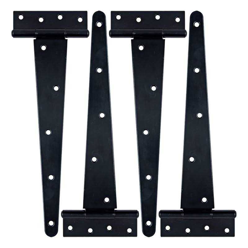HLMOptimo Heavy Duty T Hinge Tee Hinge T Strap Hinge Shed Hinge Gate Hinge Barn Hinge Fence Hinge Door Hinge Wrought Rustproof All Size B - Zenithce