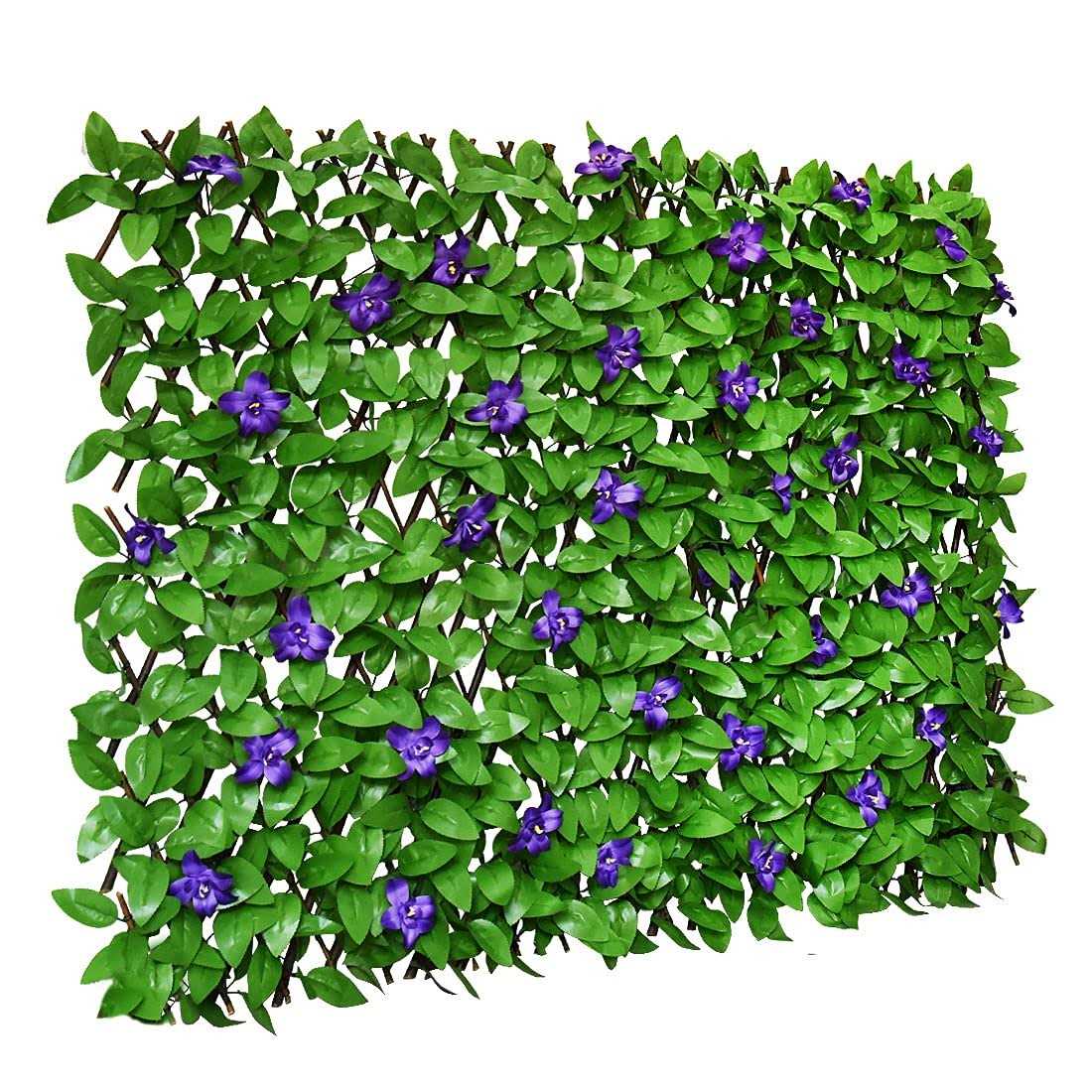 GLANT Expandable Fence Privacy Screen for Balcony Patio Outdoor,Decorative Faux Ivy Fencing Panel,Artificial Hedges - Zenithce