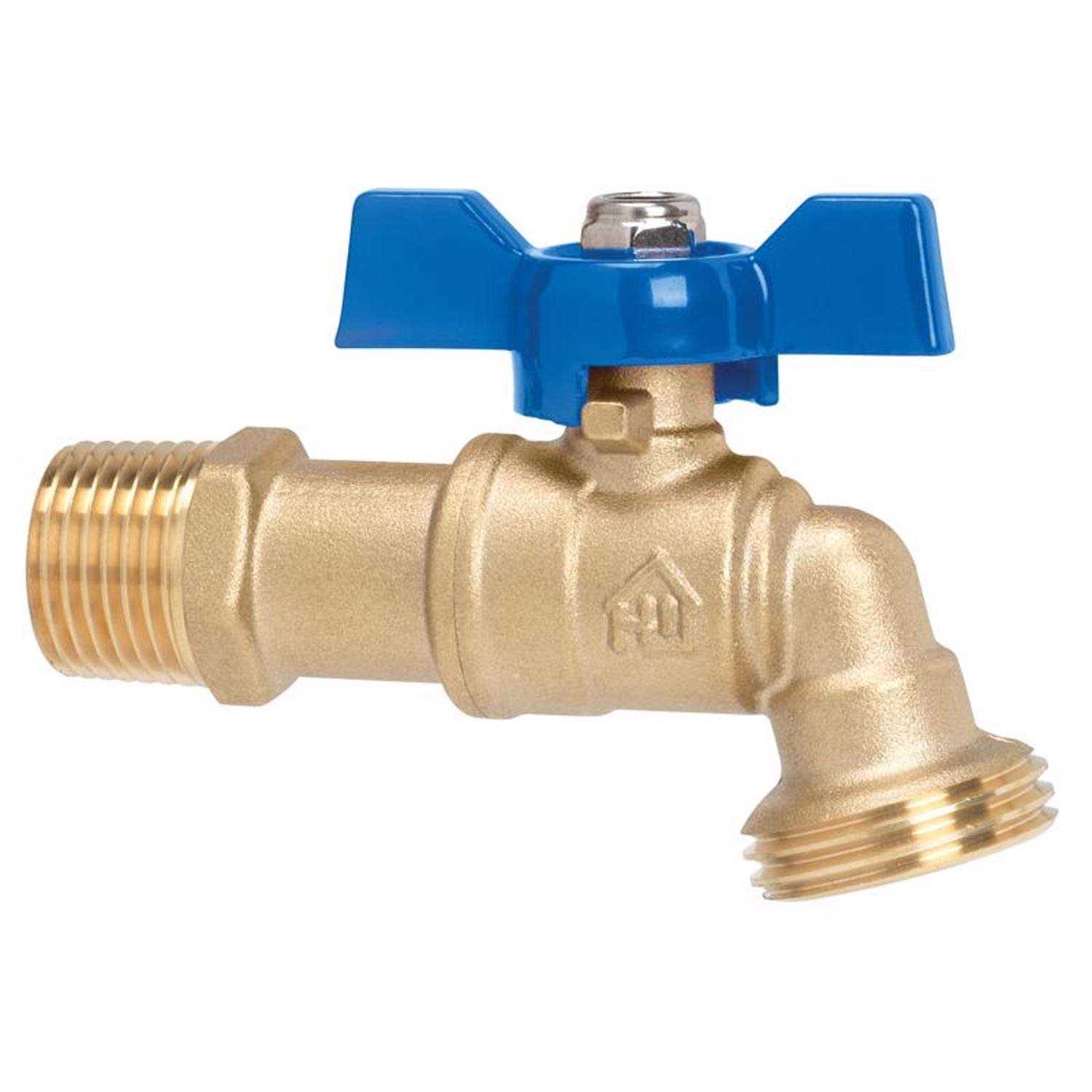 Homewerks MIP x 3/4 in. MHT Brass Ball Valve Hose Bibb - Zenithce
