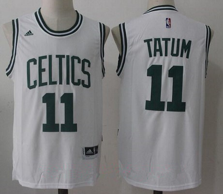 2017 Draft Boston Celtics #11 Jayson Tatum White Stitched adidas Revolution 30 Swingman Jersey - Zenithce