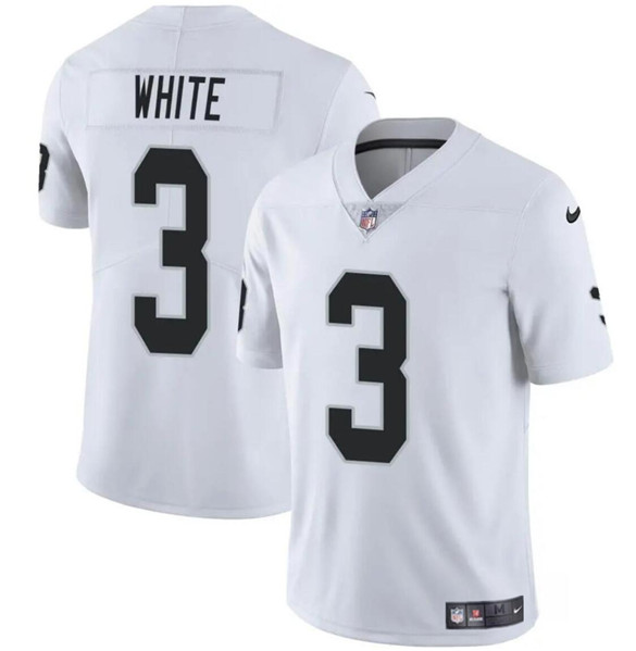 Las Vegas Raiders #3 Zamir White White 2024 Vapor Stitched Jersey - Zenithce