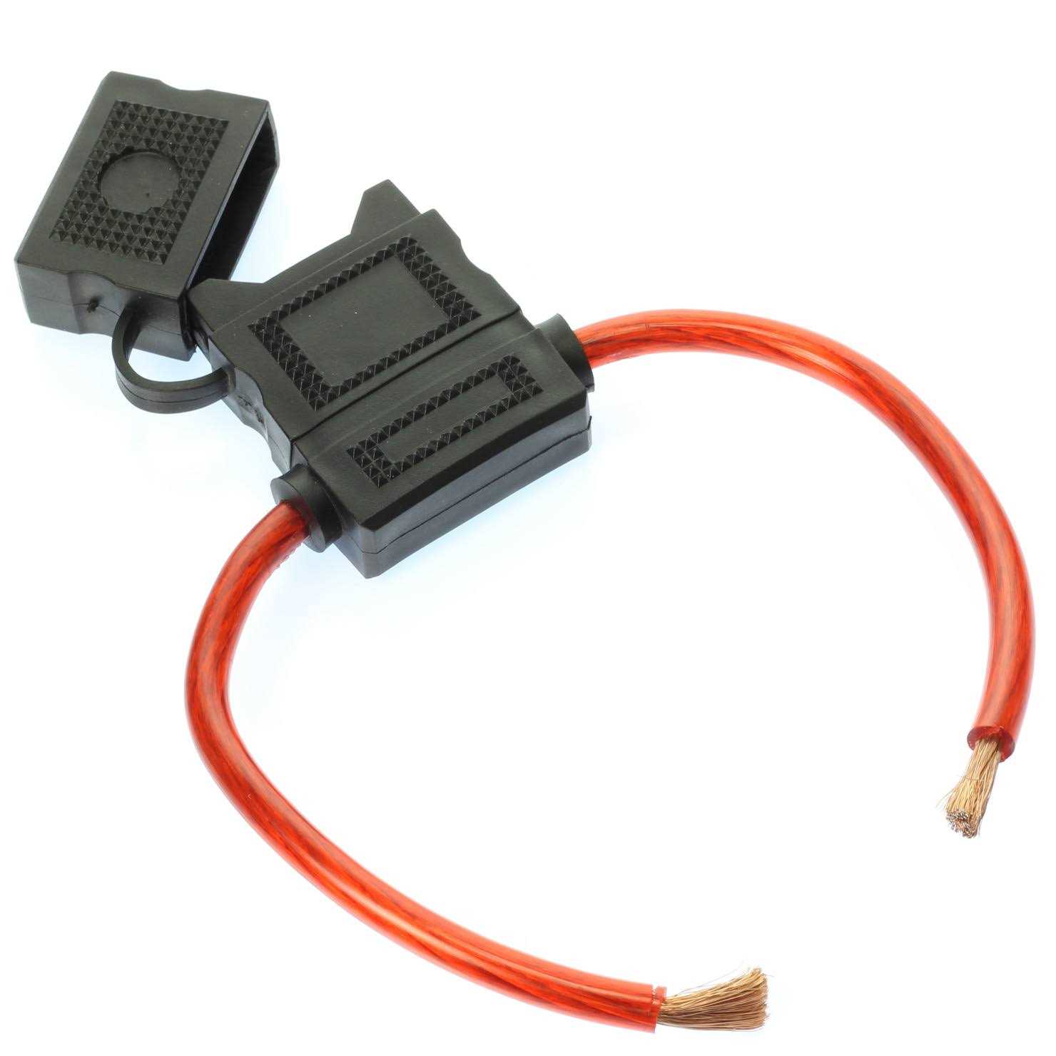 VOODOO 8 Gauge Maxi Inline Fuse Holder Fuseholder with Cover Amp Fuse - Zenithce