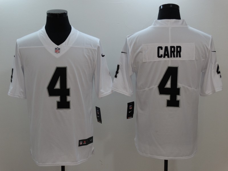 Raiders #4 Derek Carr Nike White Vapor Untouchable Limited Stitched Jersey - Zenithce