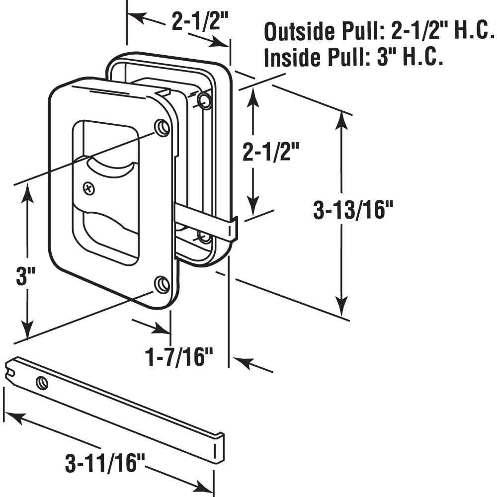Prime-Line A 184 Sliding Screen Door Latch - Zenithce