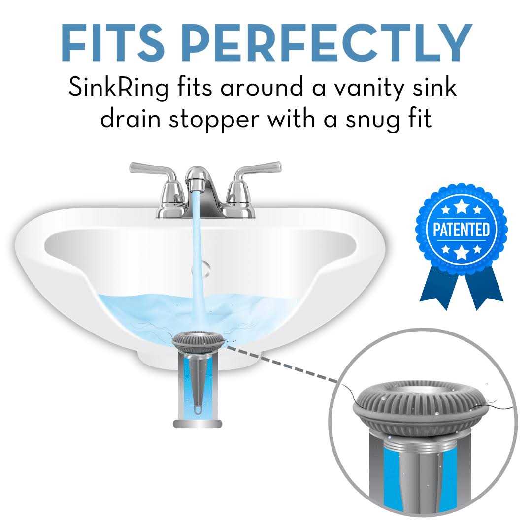 Sinkring The Ultimate Bathroom Sink Drain Protector Hair Catcher/Strainer/Snare - Zenithce