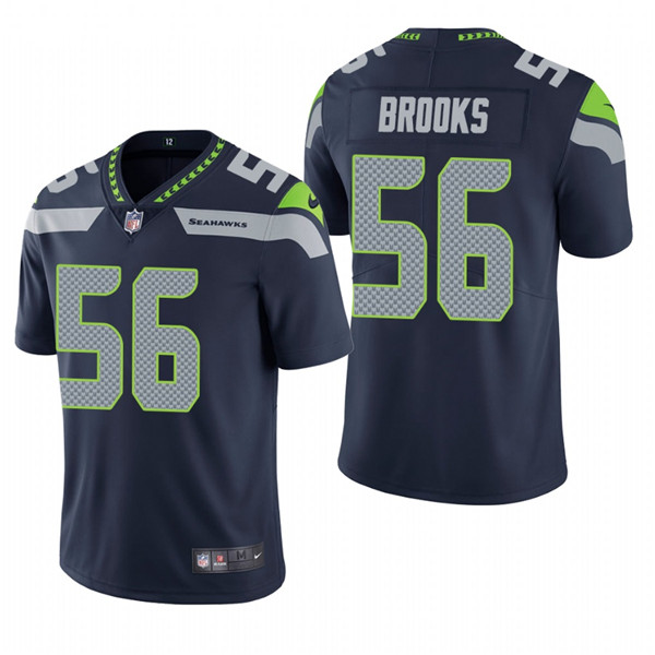 Seattle Seahawks #56 Jordyn Brooks Navy Vapor Untouchable Limited Stitched Jersey - Zenithce