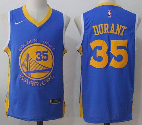 Golden State Warriors #35 Kevin Durant Royal Blue 2017-2018 Swingman Stitched Jersey - Zenithce